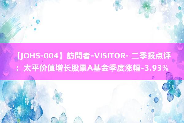 【JOHS-004】訪問者-VISITOR- 二季报点评：太平价值增长股票A基金季度涨幅-3.93%