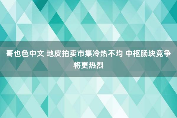 哥也色中文 地皮拍卖市集冷热不均 中枢肠块竞争将更热烈