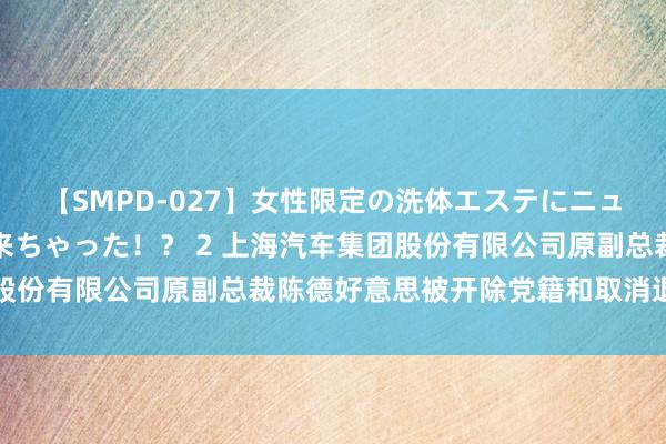 【SMPD-027】女性限定の洗体エステにニューハーフのお客さんが来ちゃった！？ 2 上海汽车集团股份有限公司原副总裁陈德好意思被开除党籍和取消退休待遇