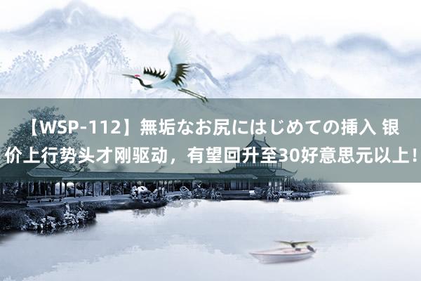 【WSP-112】無垢なお尻にはじめての挿入 银价上行势头才刚驱动，有望回升至30好意思元以上！