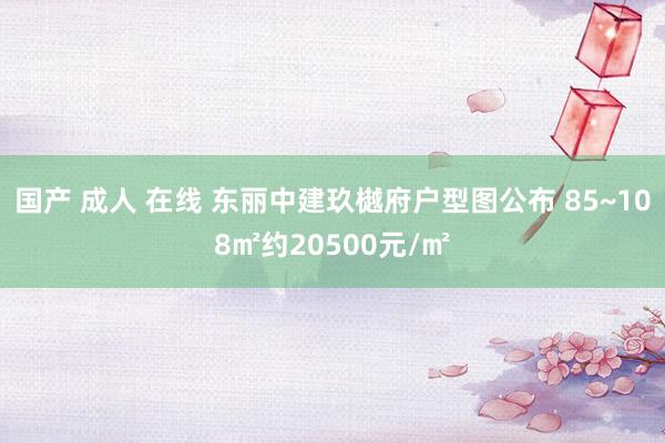 国产 成人 在线 东丽中建玖樾府户型图公布 85~108㎡约20500元/㎡